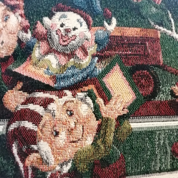 Holiday Accent Pillow, Santa's Toy Maker - Picture 6 of 8